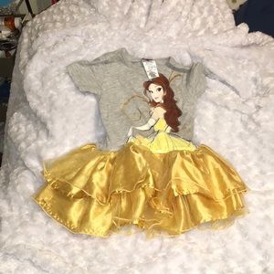 Disney Brand Belle tutu shirt/dress  XS 4/5